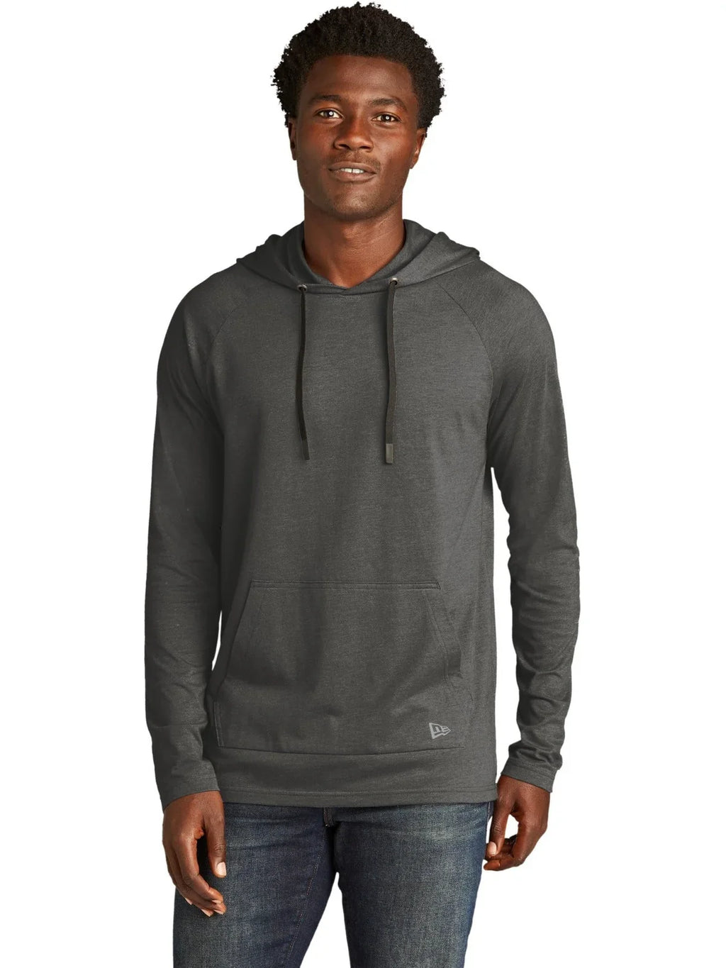 New Era Tri-Blend Hoodie with custom logo embroidery