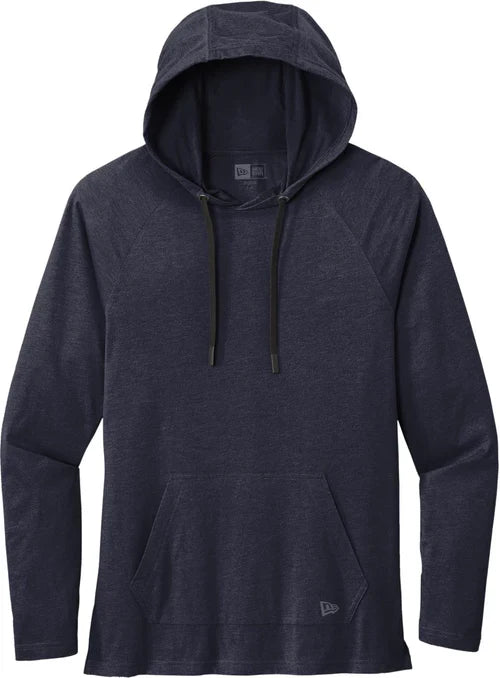 New Era Tri-Blend Hoodie with custom logo embroidery