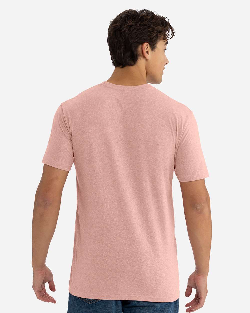 Next Level Apparel Unisex Tri-Blend Tee with custom logo embroidery