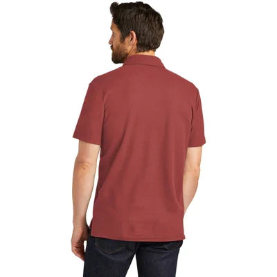 Port Authority C-FREE Cotton Blend Pique Pocket Polo with custom logo embroidery