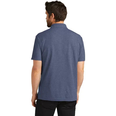 Port Authority C-FREE Cotton Blend Pique Pocket Polo with custom logo embroidery