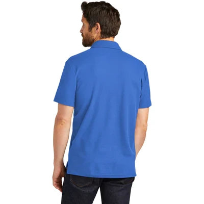 Port Authority C-FREE Cotton Blend Pique Pocket Polo with custom logo embroidery