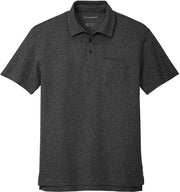 Port Authority C-FREE Cotton Blend Pique Pocket Polo with custom logo embroidery