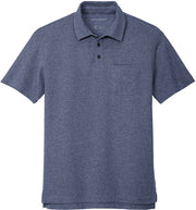Port Authority C-FREE Cotton Blend Pique Pocket Polo with custom logo embroidery