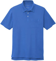 Port Authority C-FREE Cotton Blend Pique Pocket Polo with custom logo embroidery