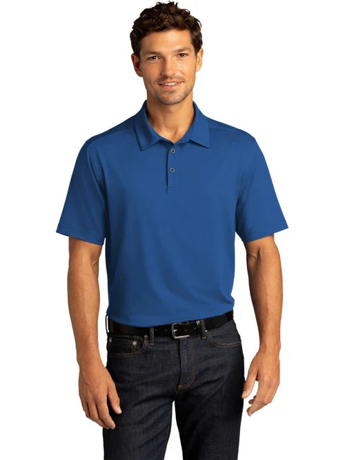 Port Authority City Stretch Polo with custom logo embroidery