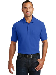 Port Authority Core Classic Pique Pocket Polo with custom logo embroidery