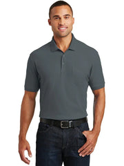 Port Authority Core Classic Pique Pocket Polo with custom logo embroidery