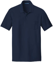 Port Authority Core Classic Pique Pocket Polo with custom logo embroidery