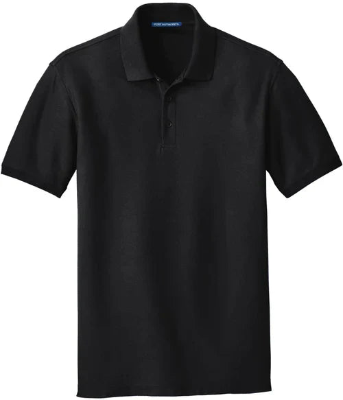 Port Authority Tall Core Classic Pique Polo with custom logo embroidery
