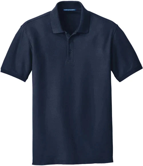 Port Authority Tall Core Classic Pique Polo with custom logo embroidery