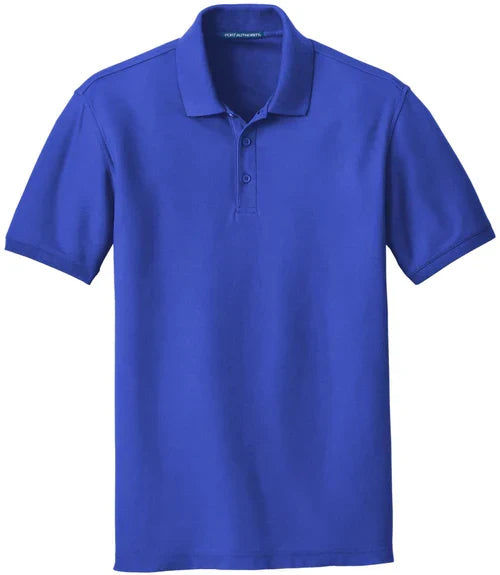Port Authority Tall Core Classic Pique Polo with custom logo embroidery
