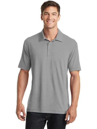 Port Authority Cotton Touch Performance Polo with custom logo embroidery