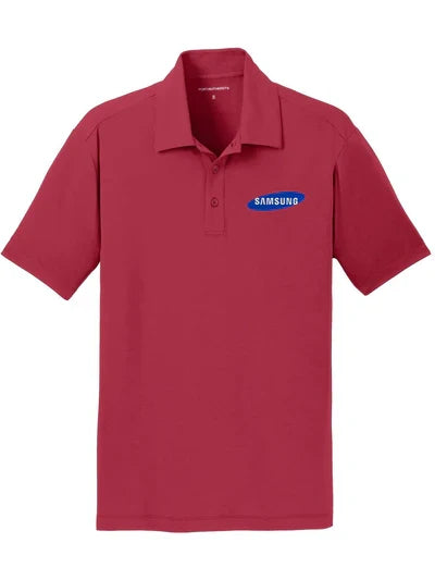 Port Authority Cotton Touch Performance Polo with custom logo embroidery