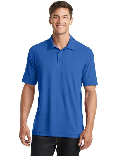 Port Authority Cotton Touch Performance Polo with custom logo embroidery