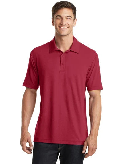 Port Authority Cotton Touch Performance Polo with custom logo embroidery