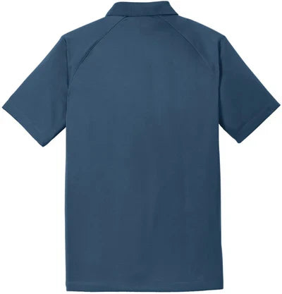 Port Authority Crossover Raglan Polo with custom logo embroidery