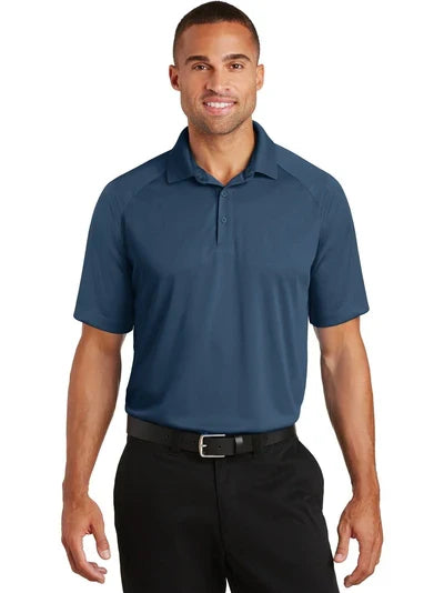Port Authority Crossover Raglan Polo with custom logo embroidery