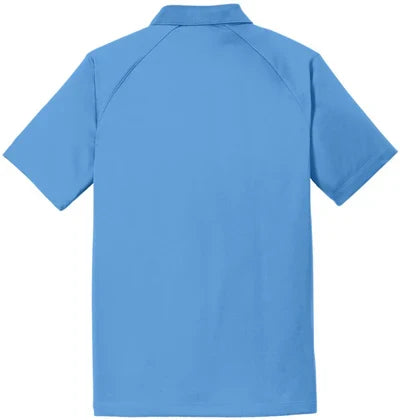 Port Authority Crossover Raglan Polo with custom logo embroidery