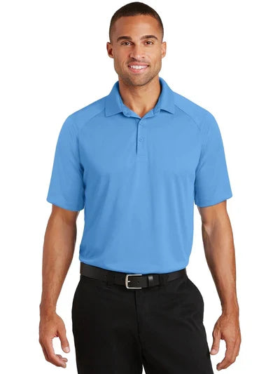 Port Authority Crossover Raglan Polo with custom logo embroidery