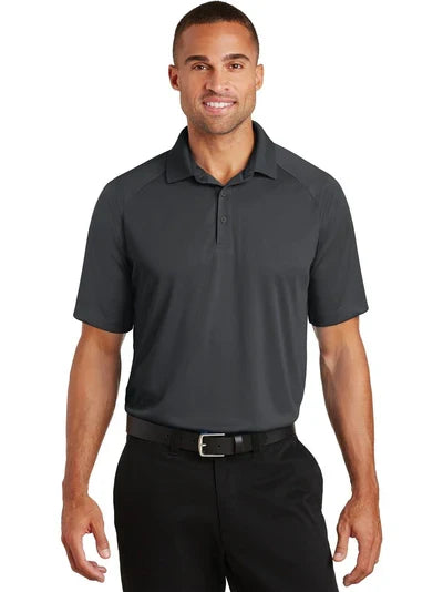 Port Authority Crossover Raglan Polo with custom logo embroidery
