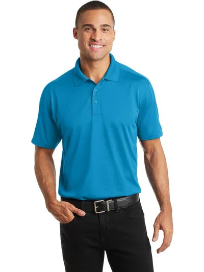 Port Authority Diamond Jacquard Polo with custom logo embroidery