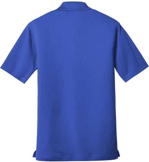 Port Authority Dry Zone UV Micro-Mesh Pocket Polo with custom logo embroidery