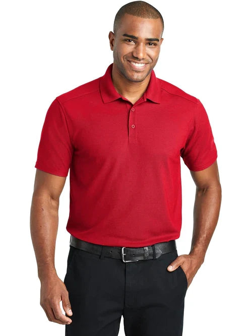 Port Authority EZPerformance Pique Polo with custom logo embroidery
