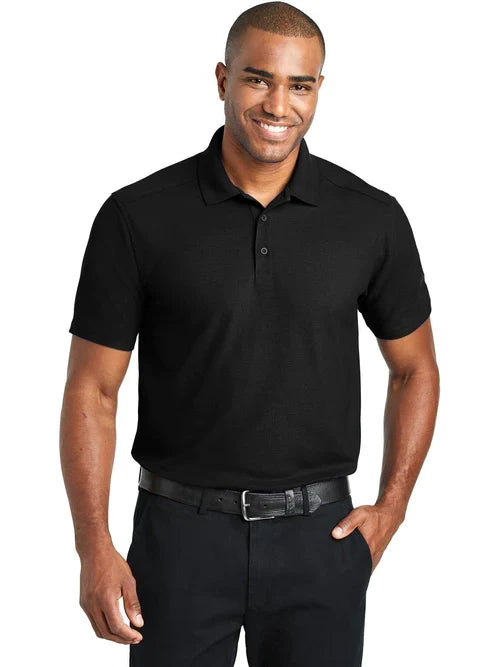 Port Authority EZPerformance Pique Polo with custom logo embroidery