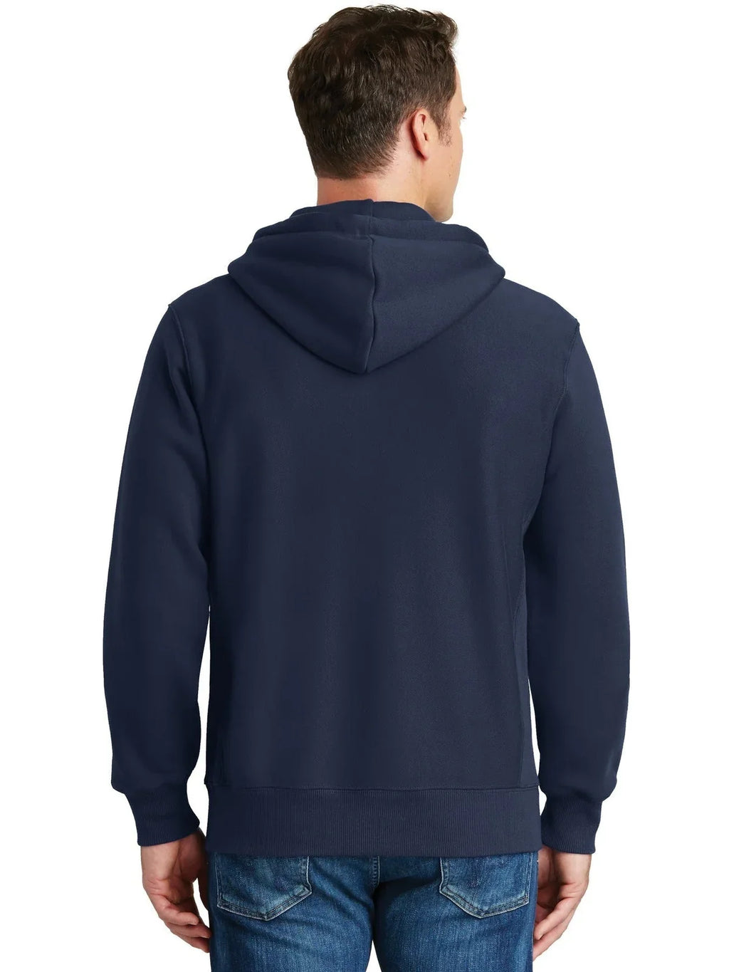 Sport-Tek Super Heavyweight Full-Zip Hooded Sweatshirt with custom logo embroidery