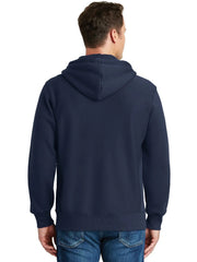Sport-Tek Super Heavyweight Full-Zip Hooded Sweatshirt with custom logo embroidery