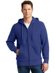 Sport-Tek Super Heavyweight Full-Zip Hooded Sweatshirt with custom logo embroidery