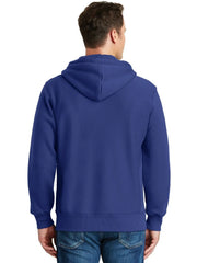 Sport-Tek Super Heavyweight Full-Zip Hooded Sweatshirt with custom logo embroidery