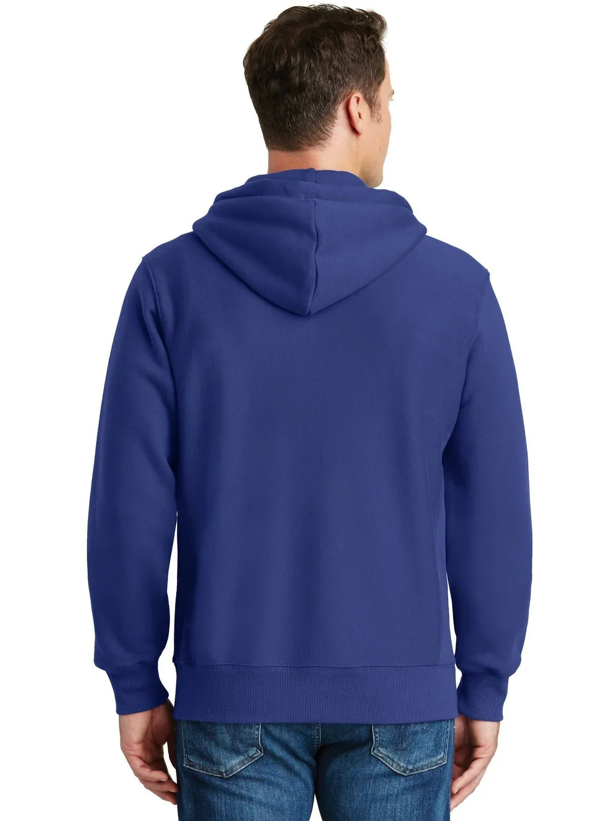Sport-Tek Super Heavyweight Full-Zip Hooded Sweatshirt with custom logo embroidery
