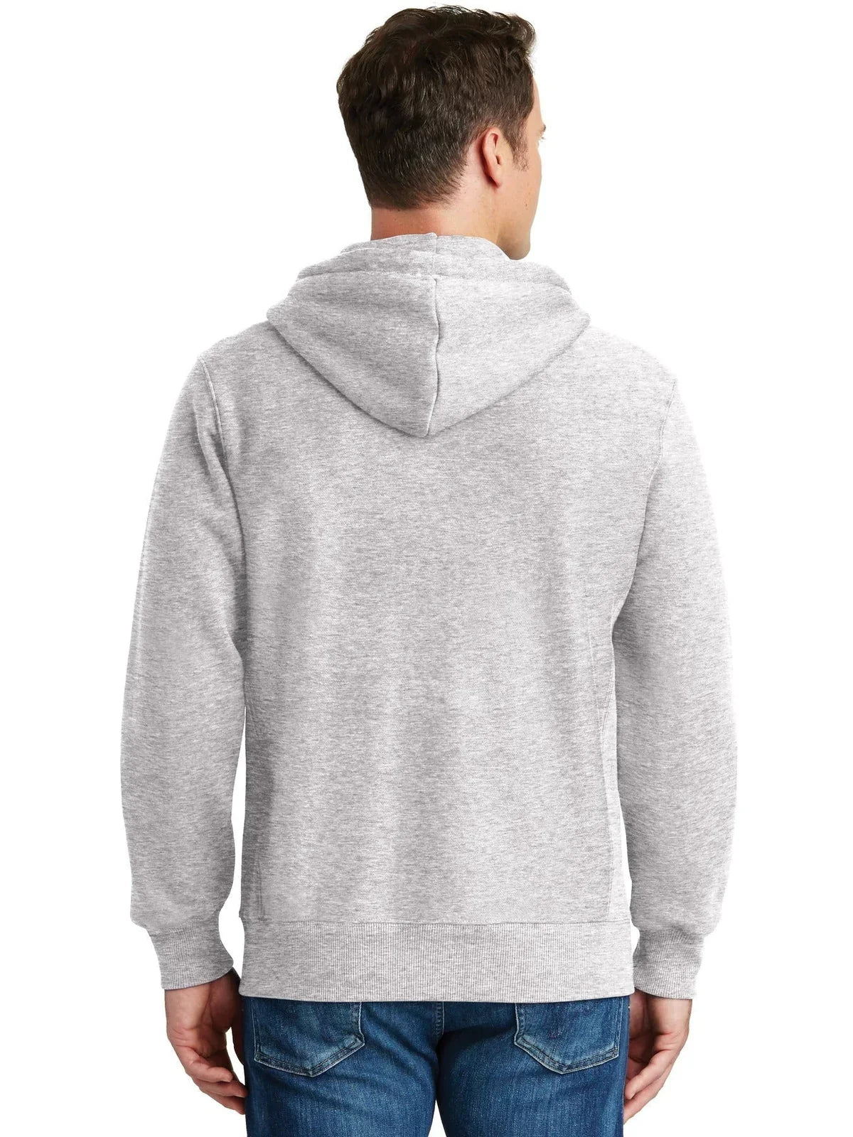 Sport-Tek Super Heavyweight Full-Zip Hooded Sweatshirt with custom logo embroidery