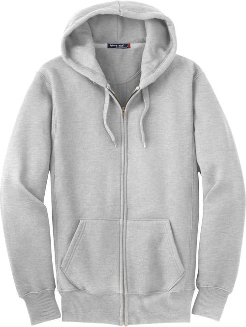 Sport-Tek Super Heavyweight Full-Zip Hooded Sweatshirt with custom logo embroidery