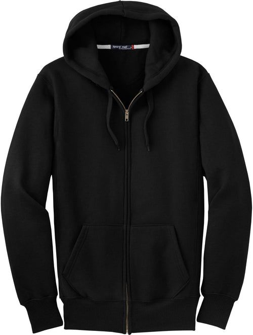 Sport-Tek Super Heavyweight Full-Zip Hooded Sweatshirt with custom logo embroidery