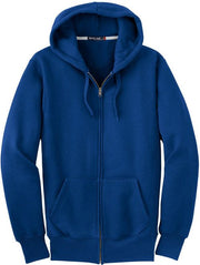 Sport-Tek Super Heavyweight Full-Zip Hooded Sweatshirt with custom logo embroidery