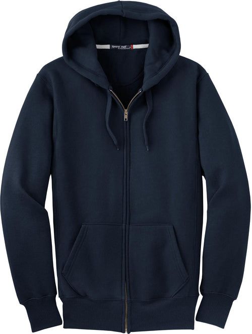 Sport-Tek Super Heavyweight Full-Zip Hooded Sweatshirt with custom logo embroidery