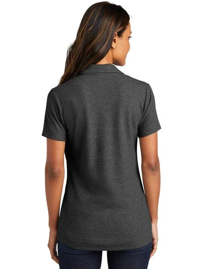 Port Authority Ladies C-FREE Cotton Blend Pique Polo with custom logo embroidery