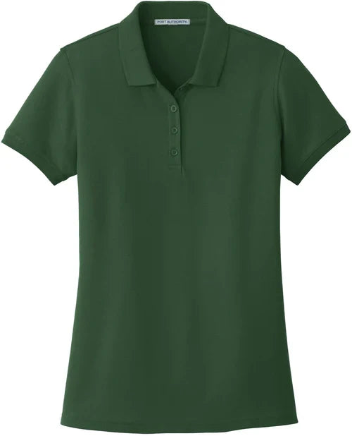 Port Authority Ladies Core Classic Pique Polo with custom logo embroidery