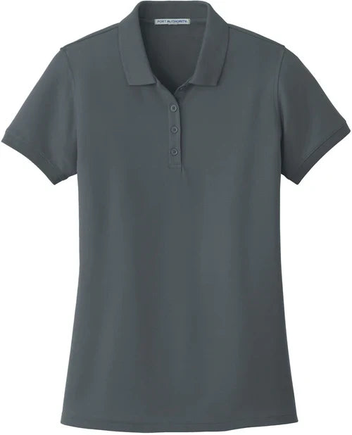 Port Authority Ladies Core Classic Pique Polo with custom logo embroidery