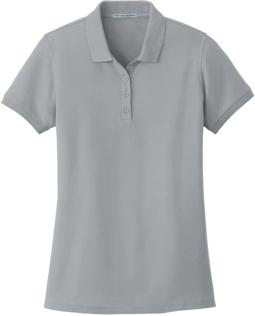 Port Authority Ladies Core Classic Pique Polo with custom logo embroidery