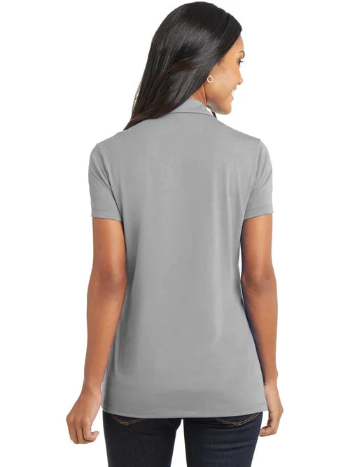 Port Authority Ladies Cotton Touch Performance Polo with custom logo embroidery