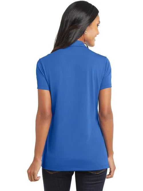 Port Authority Ladies Cotton Touch Performance Polo with custom logo embroidery