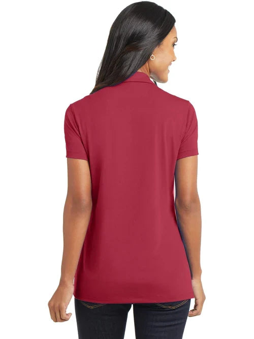 Port Authority Ladies Cotton Touch Performance Polo with custom logo embroidery