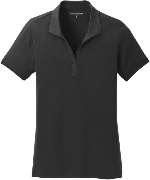 Port Authority Ladies Cotton Touch Performance Polo with custom logo embroidery