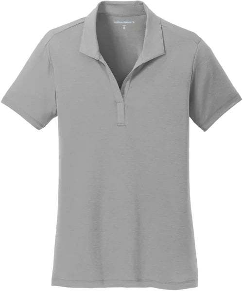 Port Authority Ladies Cotton Touch Performance Polo with custom logo embroidery