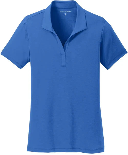 Port Authority Ladies Cotton Touch Performance Polo with custom logo embroidery