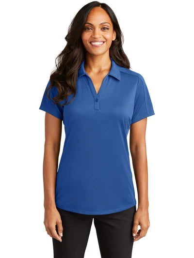Port Authority Women's Diamond Jacquard Polo with custom logo embroidery